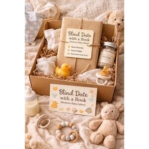 Blind Date Book Newborn Baby Themed Goodies-Baby Boy Edition